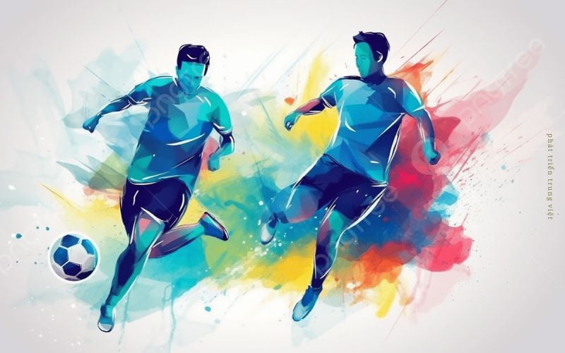 Mẫu background giải bóng đá 